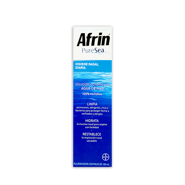 Afrin® Agua de mar: Spray nasal con agua de mar